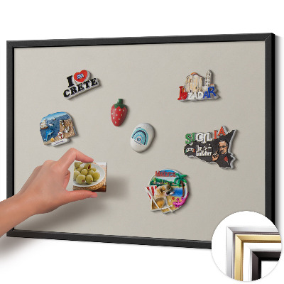 Pizarra imantada para imanes de vacaciones Color crema