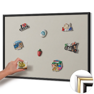 Pizarra imantada para imanes de vacaciones Color crema