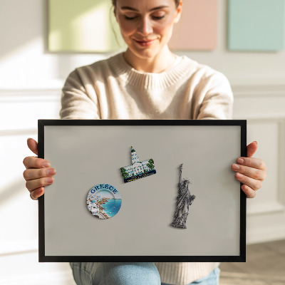 Pizarra magnética con marco negro {title}