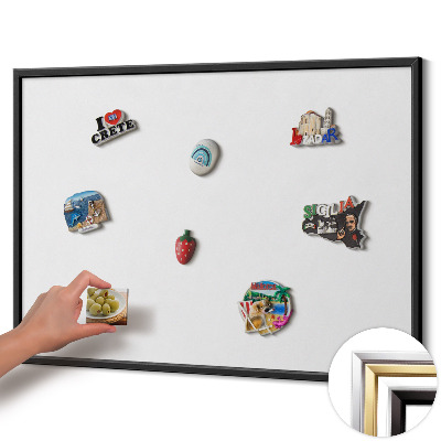 Pizarra magnética con marco negro {title}