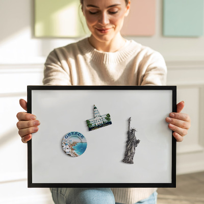 Pizarra magnética con marco negro {title}