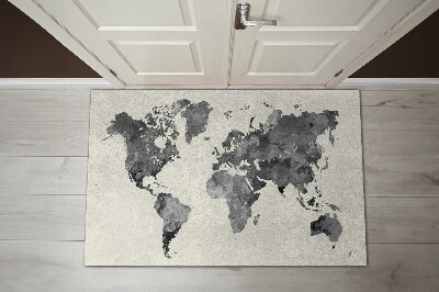 Alfombra entrada mapa del mundo