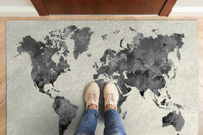 Alfombra entrada mapa del mundo