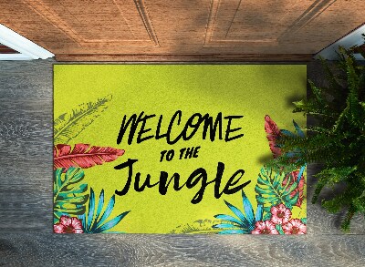 Alfombra de entrada Welcome to the jungle