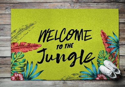 Alfombra de entrada Welcome to the jungle