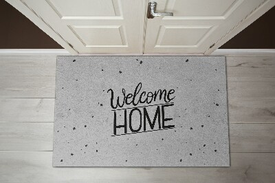 Alfombra para recibidor Welcome home