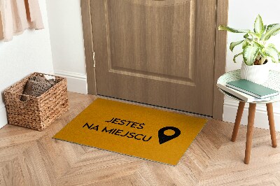 Alfombra entrada Jesteś na miejscu