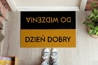 Alfombra entrada Dzień dobry Do widzenia