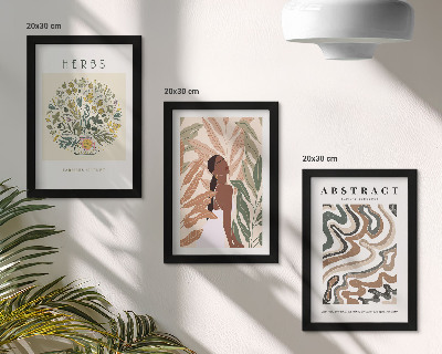Juego de 3 cuadros decorativos Pósteres minimalistas en tonos pastel con estética bohemia.