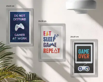 Tríptico enmarcado decoración de pared para entretenimiento