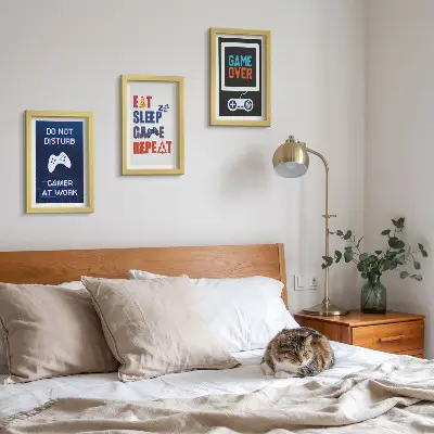 Tríptico enmarcado decoración de pared para entretenimiento