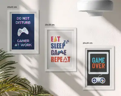 Tríptico enmarcado decoración de pared para entretenimiento
