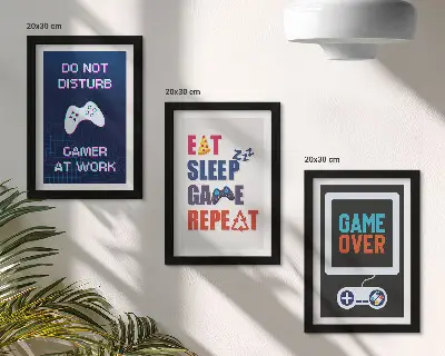 Tríptico enmarcado decoración de pared para entretenimiento