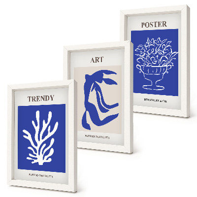 Juego de 3 cuadros decorativos Carteles de arte abstracto de Henri Matisse