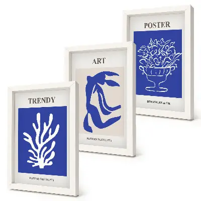 Juego de 3 cuadros decorativos con carteles de arte abstracto de Henri Matisse