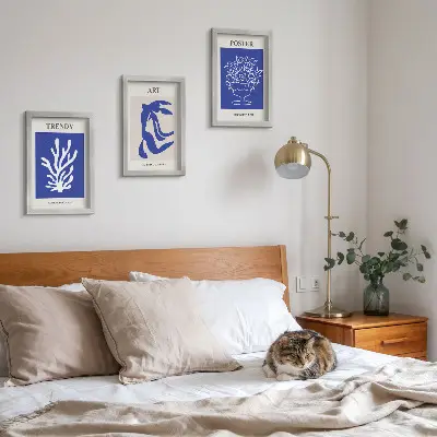 Juego de 3 cuadros decorativos con carteles de arte abstracto de Henri Matisse