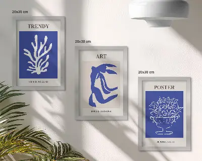 Juego de 3 cuadros decorativos con carteles de arte abstracto de Henri Matisse