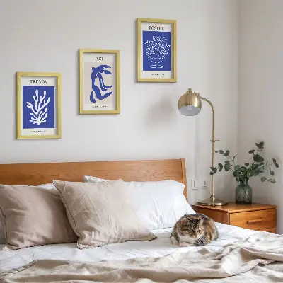 Juego de 3 cuadros decorativos con carteles de arte abstracto de Henri Matisse