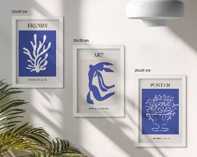 Juego de 3 cuadros decorativos Carteles de arte abstracto de Henri Matisse