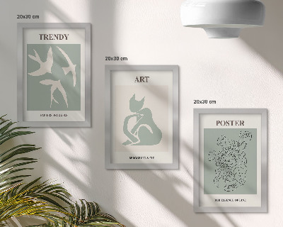 Tríptico enmarcado Ilustraciones elegantes de Henri Matisse