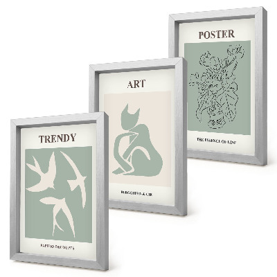 Tríptico enmarcado Ilustraciones elegantes de Henri Matisse