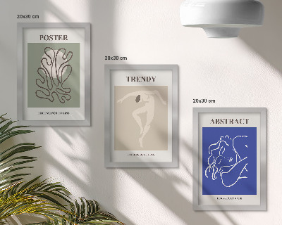 Juego de 3 cuadros decorativos Ilustraciones al pastel de Henri Matisse