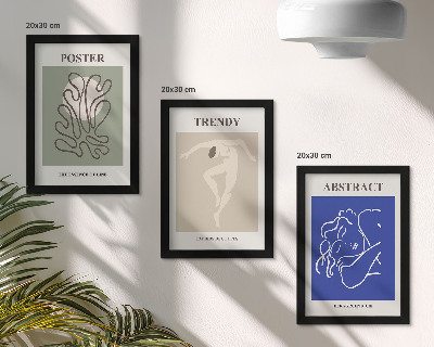 Juego de 3 cuadros decorativos Ilustraciones al pastel de Henri Matisse