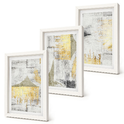 Juego de 3 cuadros decorativos Patrones de pintura abstractos minimalistas y modernos