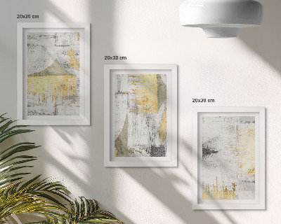 Juego de 3 cuadros decorativos Patrones de pintura abstractos minimalistas y modernos