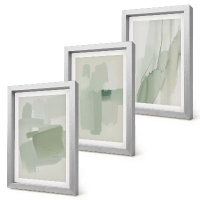 Juego de 3 cuadros decorativos Diseños abstractos al estilo acuarela.