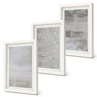 Tríptico enmarcado Estructuras de textura modernas en un estilo minimalista.