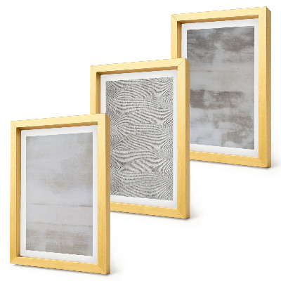 Tríptico enmarcado Estructuras de textura modernas en un estilo minimalista.