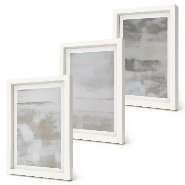 Juego de 3 cuadros decorativos con diseño de texturas desgastadas al estilo industrial moderno