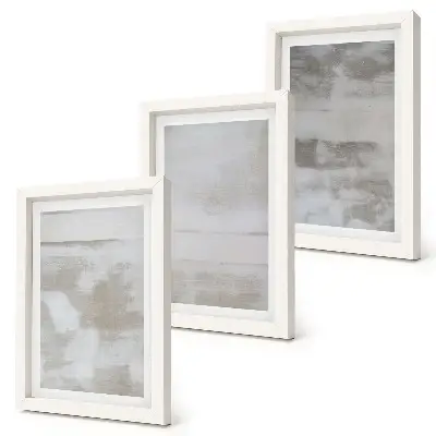 Juego de 3 cuadros decorativos con diseño de texturas desgastadas al estilo industrial moderno