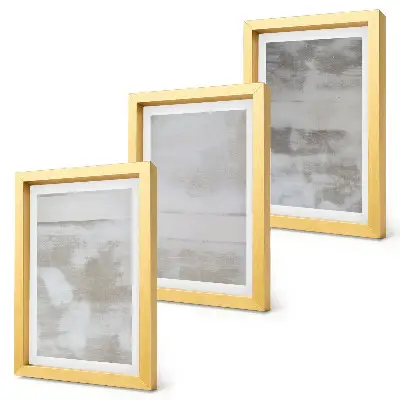 Juego de 3 cuadros decorativos con diseño de texturas desgastadas al estilo industrial moderno