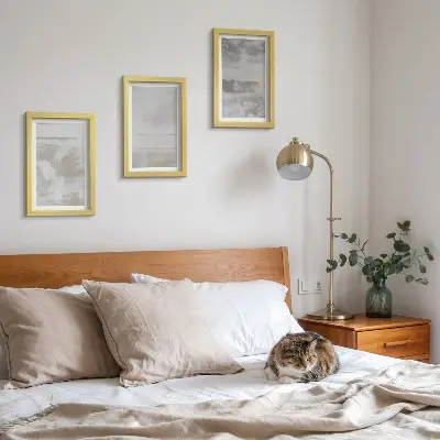 Juego de 3 cuadros decorativos con diseño de texturas desgastadas al estilo industrial moderno