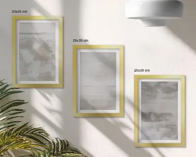 Juego de 3 cuadros decorativos con diseño de texturas desgastadas al estilo industrial moderno