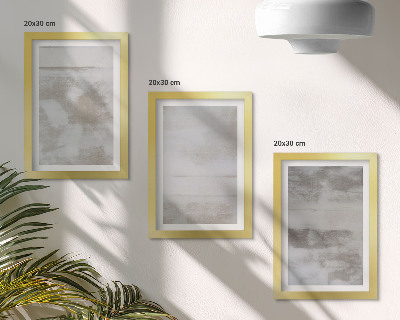 Juego de 3 cuadros decorativos Texturas desgastadas al estilo industrial moderno