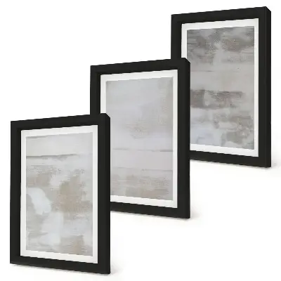 Juego de 3 cuadros decorativos con diseño de texturas desgastadas al estilo industrial moderno