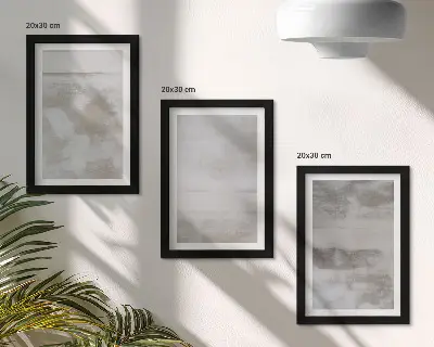 Juego de 3 cuadros decorativos con diseño de texturas desgastadas al estilo industrial moderno