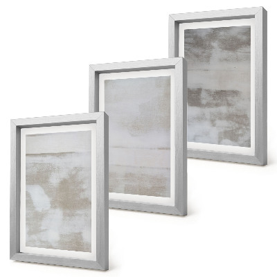 Juego de 3 cuadros decorativos Texturas desgastadas al estilo industrial moderno