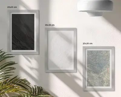 Juego de 3 cuadros decorativos con elegantes estructuras de piedra en diversos colores
