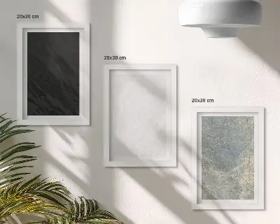 Juego de 3 cuadros decorativos con elegantes estructuras de piedra en diversos colores