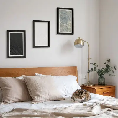 Juego de 3 cuadros decorativos con elegantes estructuras de piedra en diversos colores
