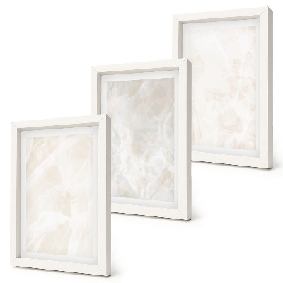 Juego de 3 cuadros decorativos Textura de fondo de elegante piedra de mármol