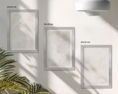 Juego de 3 cuadros decorativos con diseño de textura de elegante piedra de mármol