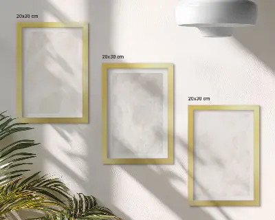 Juego de 3 cuadros decorativos con diseño de textura de elegante piedra de mármol