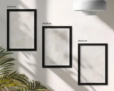 Juego de 3 cuadros decorativos con diseño de textura de elegante piedra de mármol