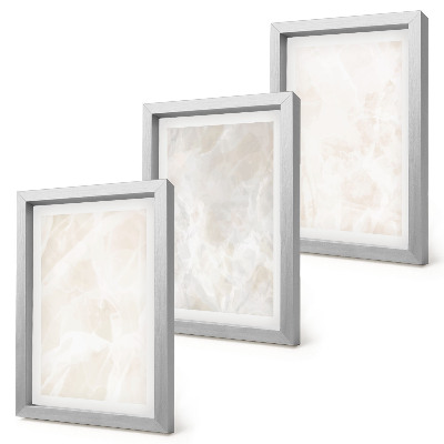 Juego de 3 cuadros decorativos Textura de fondo de elegante piedra de mármol
