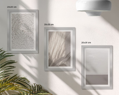 Juego de 3 cuadros decorativos Texturas naturales delicadas al estilo bohemio.